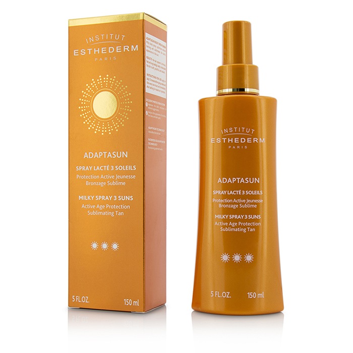 Esthederm Adaptasun Milky Spray 3 Suns Active Age Protection Sublimating Tan - Strong Sun - For Body 150ml/5ozProduct Thumbnail