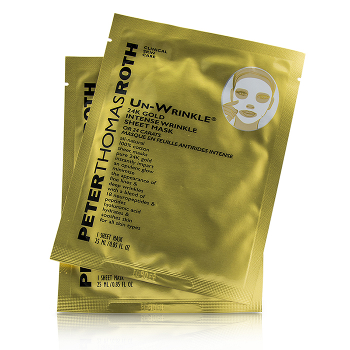 Peter Thomas Roth 彼得羅夫 Un-Wrinkle 24K Gold Intense Wrinkle Sheet Mask 6x25ml/0.85ozProduct Thumbnail