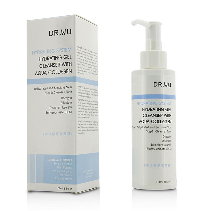 DR.WU Hydrating System Hydrating Gel Cleanser With Aqua-Collagen 150ml/5ozProduct Thumbnail