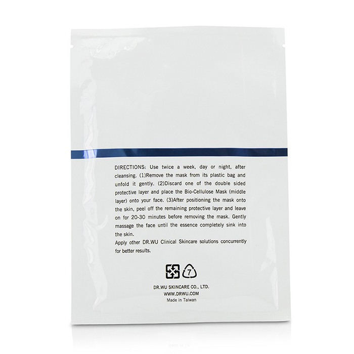 DR.WU Hydrating System Extreme Hydrate Bio-Cellulose Mask With Hyaluronic Acid 3pcsProduct Thumbnail