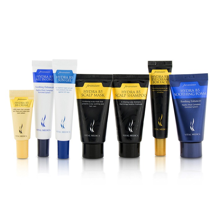 A.H.C Vital Medica Premium Hydra B5 Kit: Shampoo+Hair Mask+Soothing Foam+All In One+Sun Gel+Eye Cream+BB Cream 7pcsProduct Thumbnail