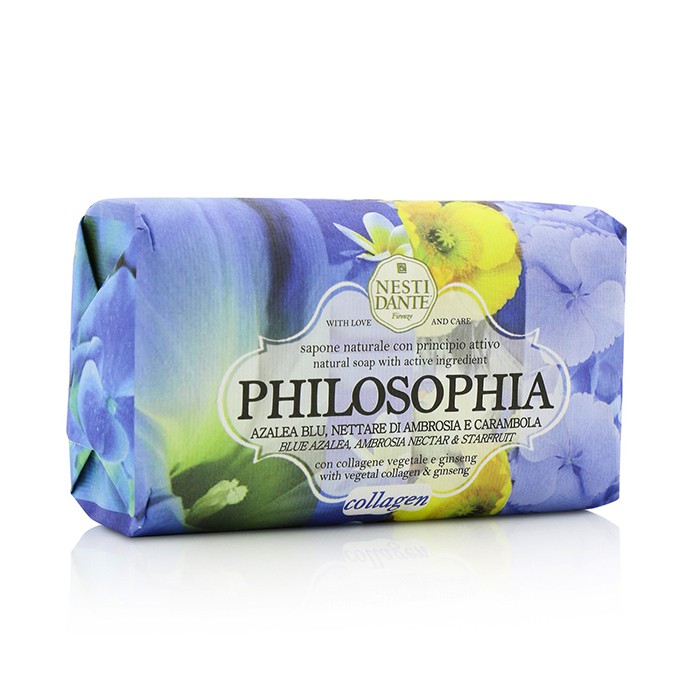 Nesti Dante Mydełko do ciała Philosophia Natural Soap - Collagen - Blue Azalea, Ambrosia Nectar & Starfruit With Vegetal Collagen & Ginseng 250g/8.8ozProduct Thumbnail