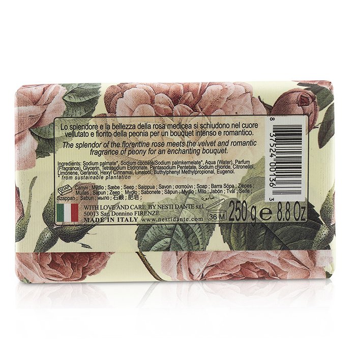 Nesti Dante Romantica Exhilarating Natural Soap סבון טבעי - Florentine Rose & Peony 250g/8.8ozProduct Thumbnail