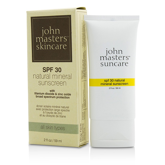 John Masters Organics Natural Mineral Sunscreen SPF30 - For All Skin Types (Exp. Date: 06/2017) 59ml/2ozProduct Thumbnail