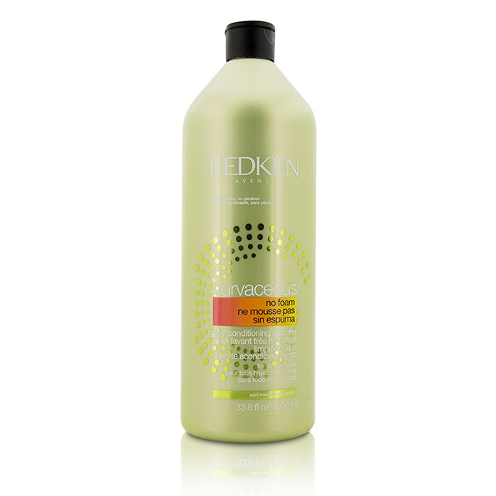 Redken 卷发无泡滋养洗发露（所有卷发适用）Curvaceous No Foam Highly Conditioning Cleanser (For All Curls Types) 1000ml/33.8ozProduct Thumbnail