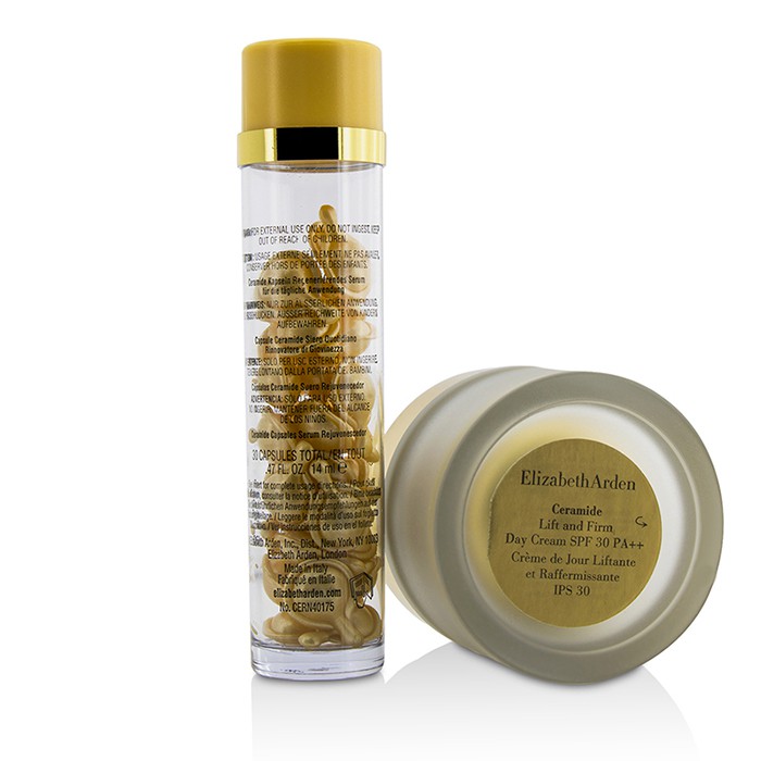 Elizabeth Arden Travel Set: Ceramide Capsules Daily Youth Restoring Serum 30caps + Ceramide Lift And Firm Day Cream SPF 30 50ml/1.69oz 2pcsProduct Thumbnail