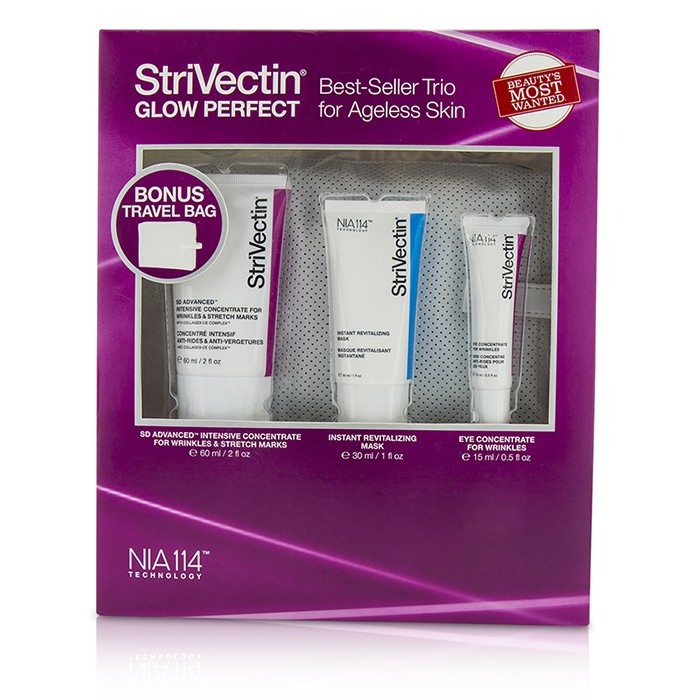 StriVectin Glow Perfect Best-Seller Trio for Ageless Skin: SD Advanced Intensive Concentrate 60ml + Mask 30ml + Eye Concentrate 15ml 3pcs + 1 BagProduct Thumbnail
