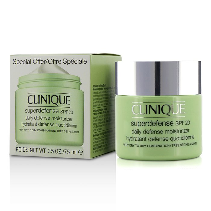 Clinique Superdefense Daily Defense Moisturizer SPF 20 (Very Dry to Dry Combination) 75ml/2.5ozProduct Thumbnail