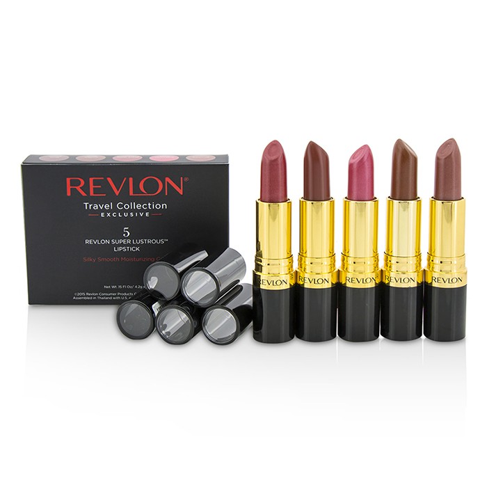 レブロン Revlon 5 Super Lustrous Lipstick Set 5x4.2g/0.15ozProduct Thumbnail