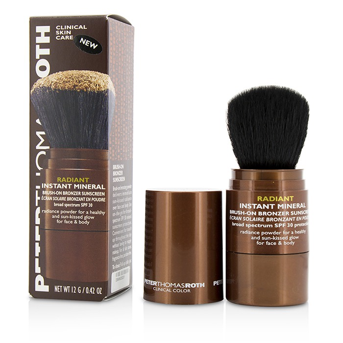 Peter Thomas Roth Radiant Instant Mineral Brush-On Bronzer Sunscreen Broad Spectrum SPF 30 - For Face & Body (Exp. Date: 09/2017) 12g/0.42ozProduct Thumbnail