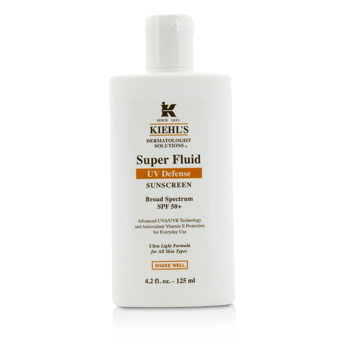 キールズ Kiehl's Dermatologist Solutions Super Fluid UV Defense Ultra Light Sunscreen SPF 50+ - For All Skin Types 125ml/4.2ozProduct Thumbnail