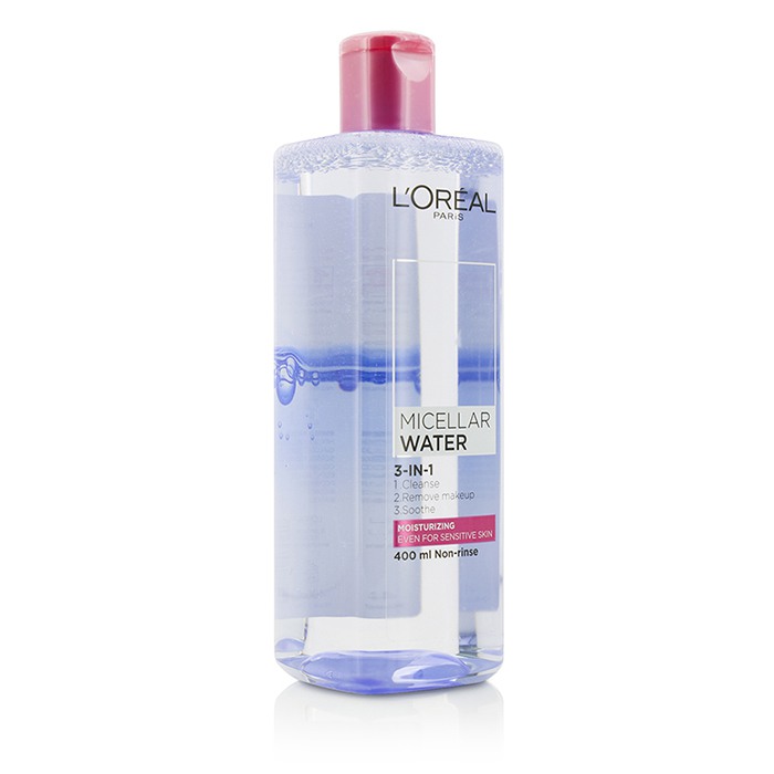 L'Oreal 3-In-1 Micellar Water (Moisturizing) - Even For Sensitive Skin 400ml/13.3ozProduct Thumbnail