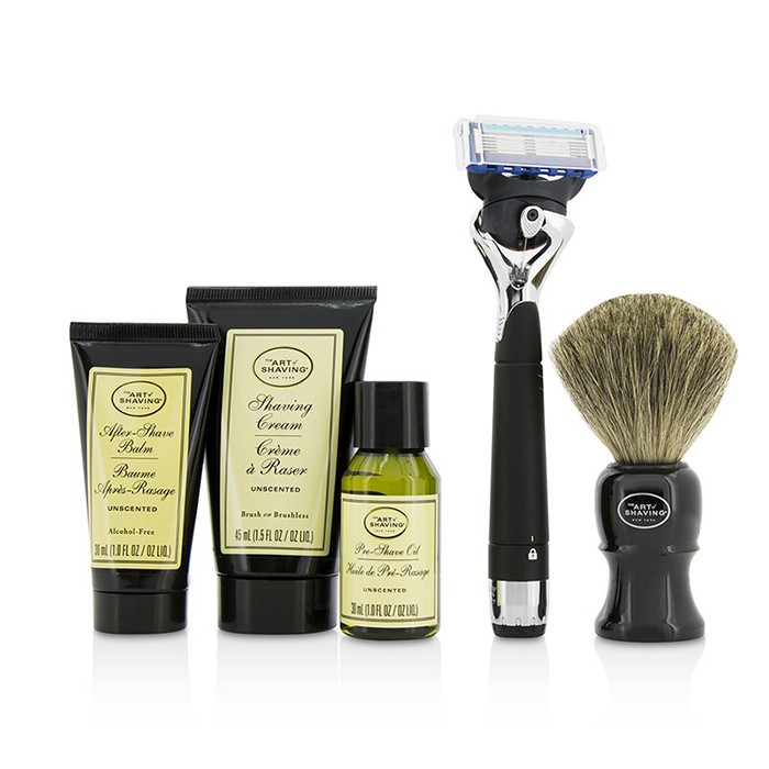 The Art Of Shaving Lexington Collection Power Shave Набор для Бритья: Станок + Кисть + Масло до Бритья + Крем для Бритья + Бальзам после Бритья - без Батарейки 5pcsProduct Thumbnail