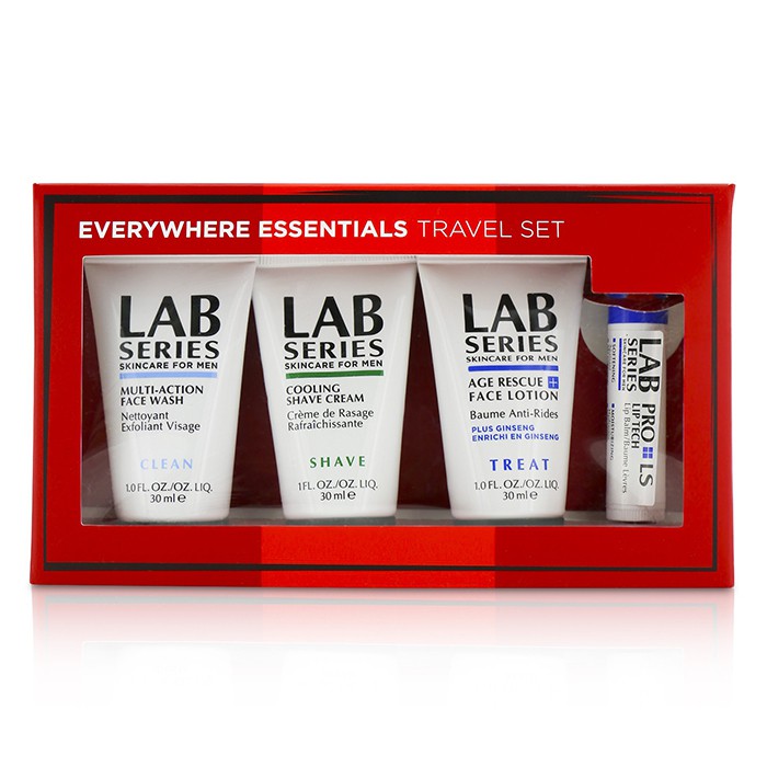 ラボシリーズ Lab Series Lab Series Travel Set: Multi-Action Face Wash 30ml + Face Lotion 30ml + Shave cream 30ml + Lip Balm 4.3g 4pcsProduct Thumbnail