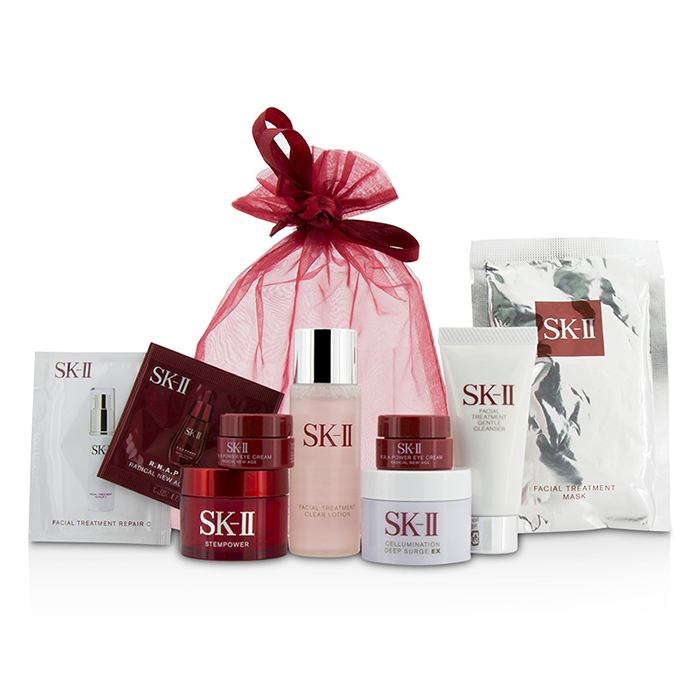 SK-II,SK2 SK II Travel Set: Cleanser 20g +Clear Lotion 30ml + Mask 1pc + Stempower 15g + Deep Surge Ex 15g + R.N.A. Eye Cream 2x2.5g 7pcsProduct Thumbnail