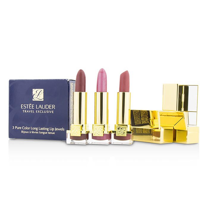 雅诗兰黛 Estee Lauder Travel Exclusive 3 Pure Color Long Lasting Lip Jewels: 3x Mini Lipstick ( 3x2.5g/0.08ozProduct Thumbnail