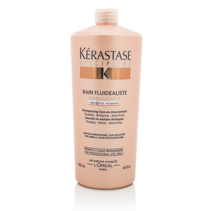 Kerastase Discipline Bain Fluidealiste Smooth-In-Motion Sulfate Free Shampoo - For Unruly, Over-Processed Hair 1000ml/34ozProduct Thumbnail