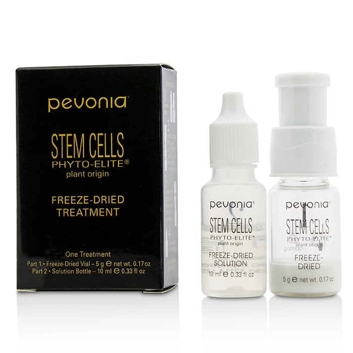 Pevonia Botanica Stem Cells Phyto-Elite Freeze-Dried Treatment: Freeze-Dried Vial 5g + Solution Bottle 10ml (Salon Product) 2pcsProduct Thumbnail