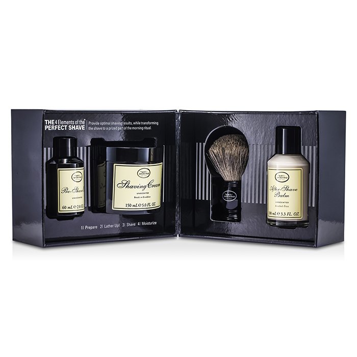 The Art Of Shaving The 4 Elements Of The Perfect Shave - Unscented (New Packaging) (Pre Shave Oil + Shave Crm + A/S Balm + Brush) 4pcsProduct Thumbnail