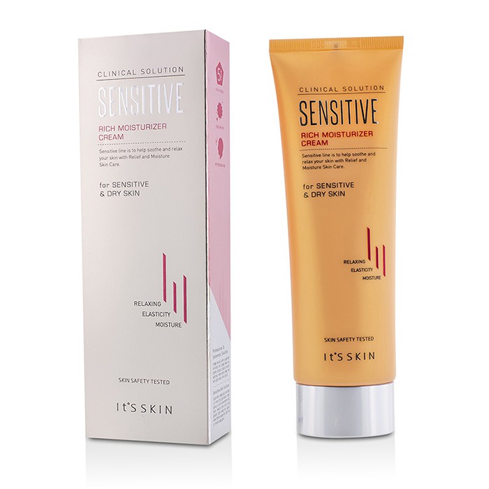 It's Skin Clinical Solution Sensitive Rich Moisturizer Cream (Tgl Produksi: 04/2014) - Krim Wajah 120ml/4ozProduct Thumbnail