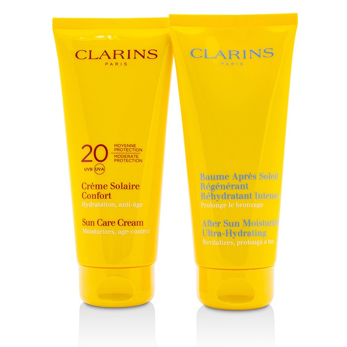 クラランス Clarins Summer Essentials Set: Sun Care Cream SPF 20 200ml/7oz + After Sun Moisturizer 200ml/7oz 2pcsProduct Thumbnail