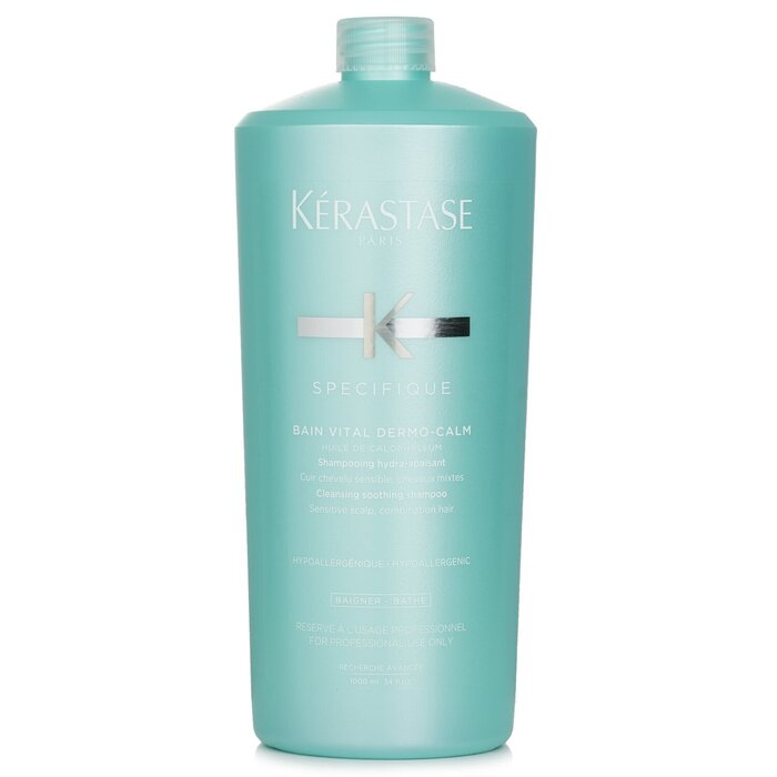 Kerastase Specifique Bain Vital Dermo-Calm Cleansing Soothing Shampoo (Rambut Kombinasi, Kulit Kepala Sensitif) 1000ml/34ozProduct Thumbnail