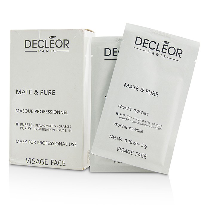 蒂可丽 Decleor Mate & Pure Mask Vegetal Powder - C/O Skin (Salon Size, Box Slightly Damaged) 10x5gProduct Thumbnail