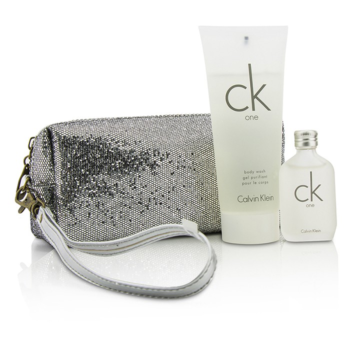 カルバンクライン Calvin Klein CK One Coffret: Eau De Toilette 15ml/0.5oz + Body Wash 100ml/3.4oz + Bag 2pcs+bagProduct Thumbnail