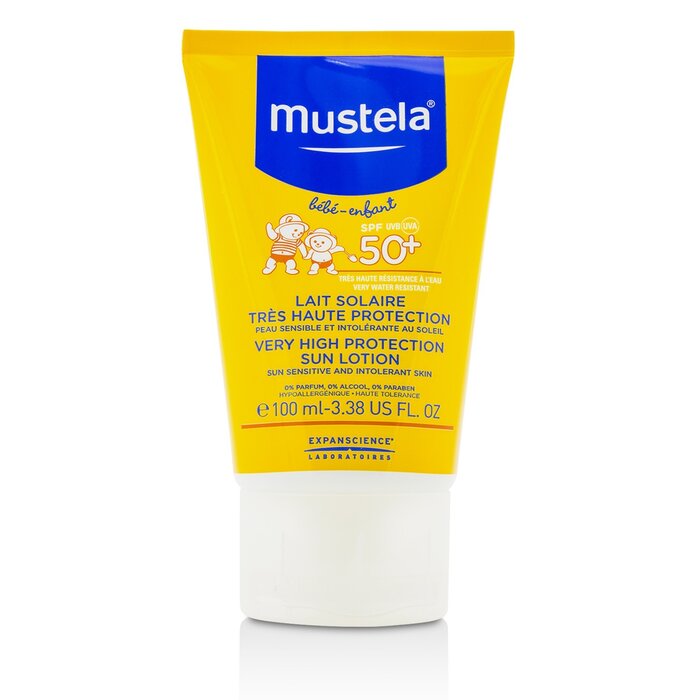 Mustela Balsam do opalania Very High Protection Sun Lotion SPF50+ - Sun Sensitive & Intolerant Skin 100ml/3.3ozProduct Thumbnail