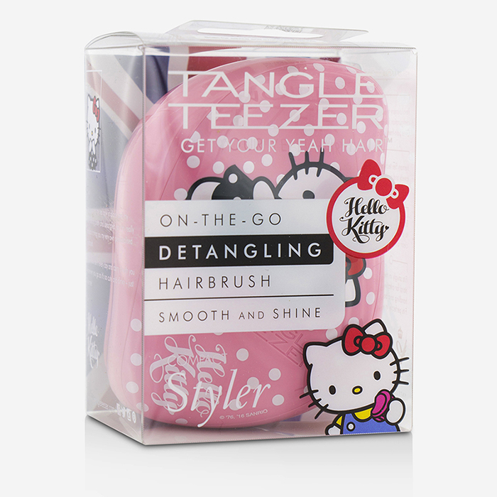 タングルティーザー Tangle Teezer コンパクト スタイラー オン ザ ゴー ディタングリング ヘア ブラシ # Hello Kitty Pink ハローキティ （ピンク） 1pcProduct Thumbnail