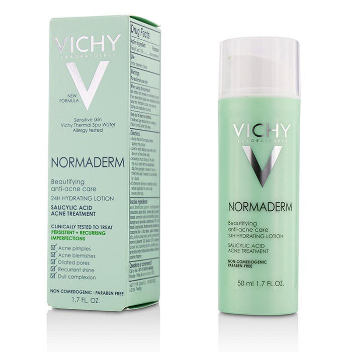 Vichy Normaderm Beautifying Anti-Acne Care - 24H Hydrating Lotion Salicylic Acid Acne Treatment 50ml/1.7ozProduct Thumbnail