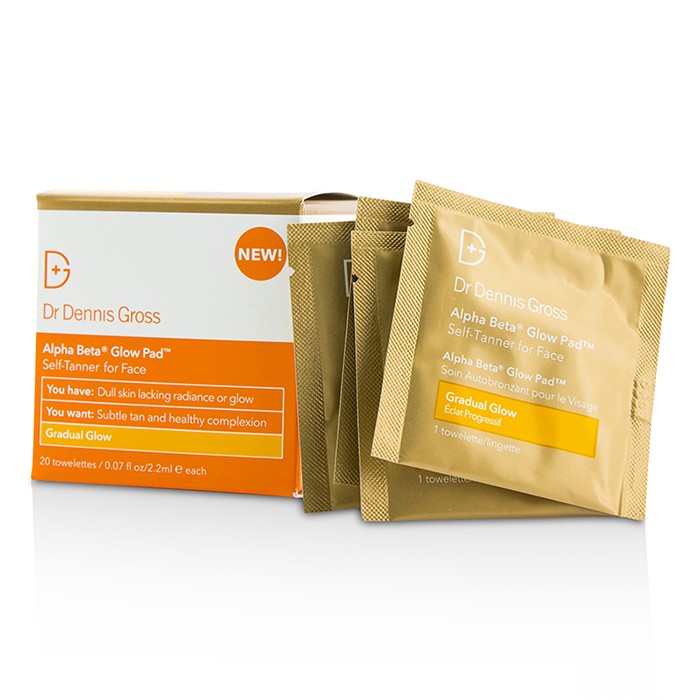 Dr Dennis Gross Alpha Beta Glow Pad For Face - Gradual Glow 20 TowelettesProduct Thumbnail