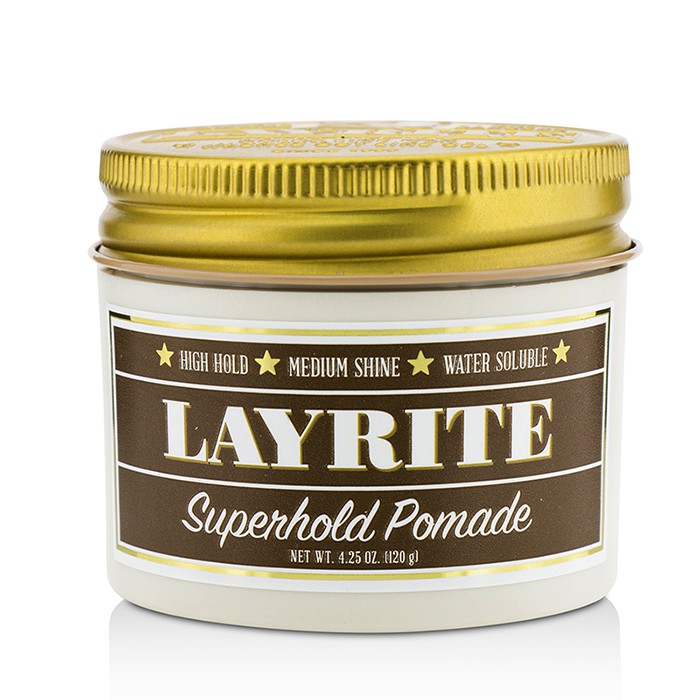Layrite Superhold Помада для Укладки (Сильная Фиксация, Средний Блеск, Растворимая Формула) 120g/4.25ozProduct Thumbnail