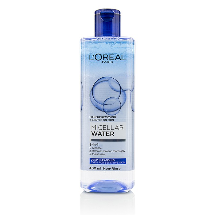 L'Oreal 3-In-1 Micellar Water מים מיסלריים ניקוי עמוק- לעור רגיש 400ml/13.3ozProduct Thumbnail