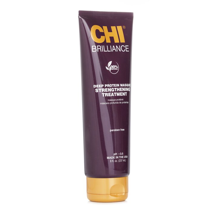 CHI Deep Brilliance Olive & Monoi Deep Protein Masque Strengthening Treatment 237ml/8ozProduct Thumbnail