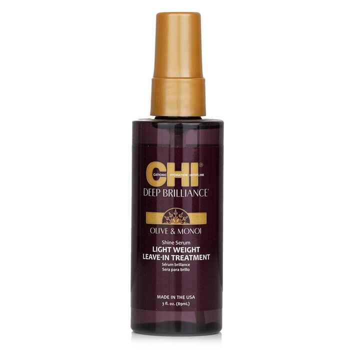CHI Deep Brilliance Olive & Monoi Shine Serum Light Weight Leave-In Treatment 89ml/3ozProduct Thumbnail