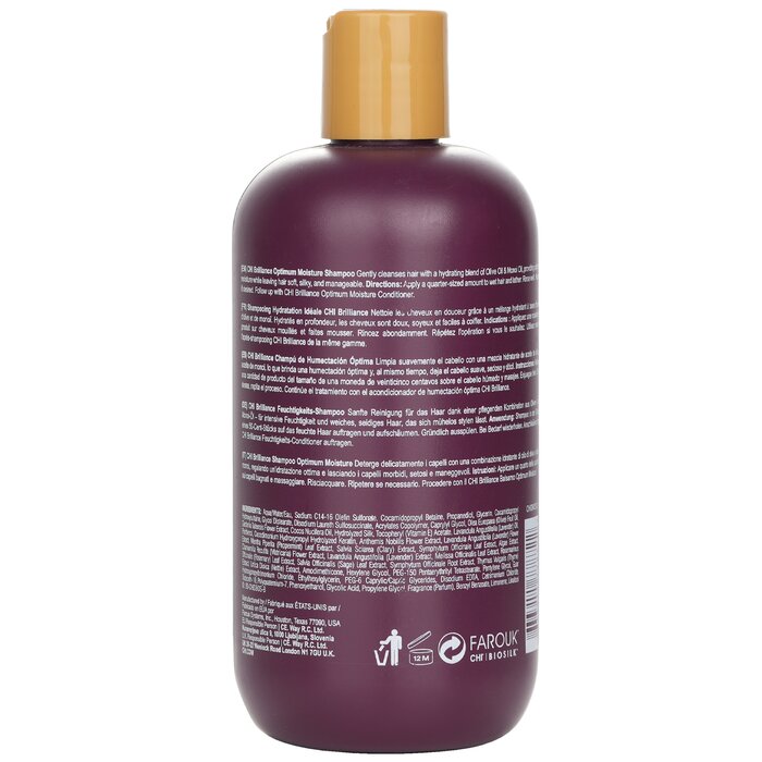 CHI 橄欖和莫諾伊油保濕洗髮精 Deep Brilliance Olive & Monoi Optimum Moisture Shampoo 355ml/12ozProduct Thumbnail