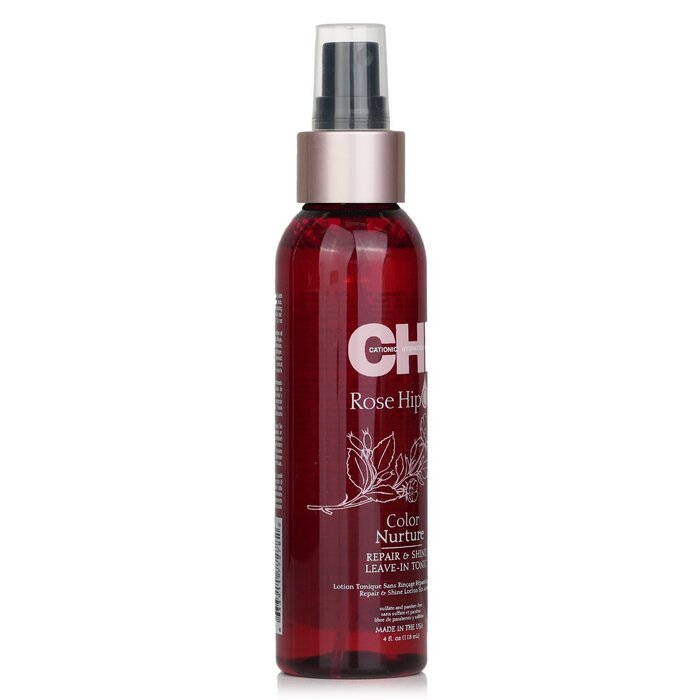CHI Rose Hip Oil Color Nurture Восстанавливающий Несмываемый Тоник для Блеска Волос 118ml/4ozProduct Thumbnail