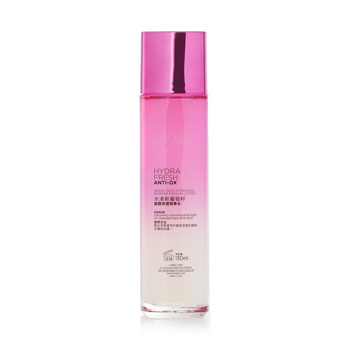 L'Oreal Hydrafresh Anti-Ox Grape Seed Hydrating Mask-In-Lotion 130ml/4.3ozProduct Thumbnail