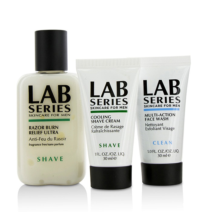 Lab Series The Cool Crew Shave Essentials Kit: Multi-Action Face Wash 30ml + Cooling Shave Cream 30ml + Razor Burn Relief Ultra After Shave Therapy 100ml 3pcsProduct Thumbnail