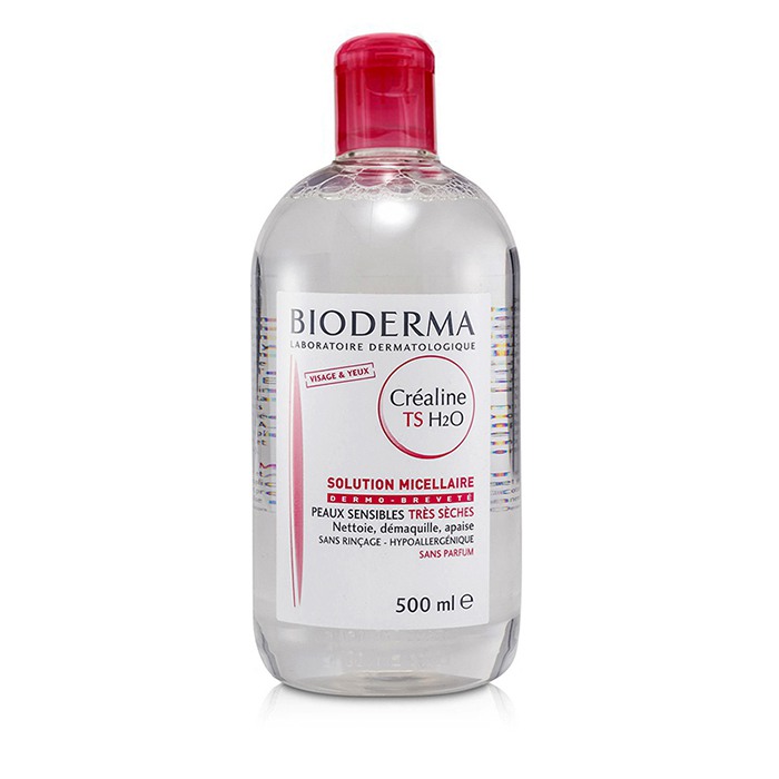 Bioderma 貝德瑪 Sensibio (Crealine) TS H2O Micelle Solution - For Very Dry Skin (Exp. Date 12/2017) 500ml/16.7ozProduct Thumbnail
