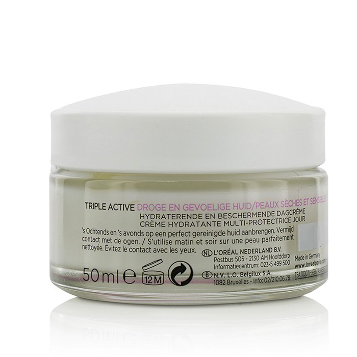 L'Oreal Triple Active Multi-Protective Day Cream 24H Hydration - Til tørr- / sensitiv hud 50ml/1.7ozProduct Thumbnail