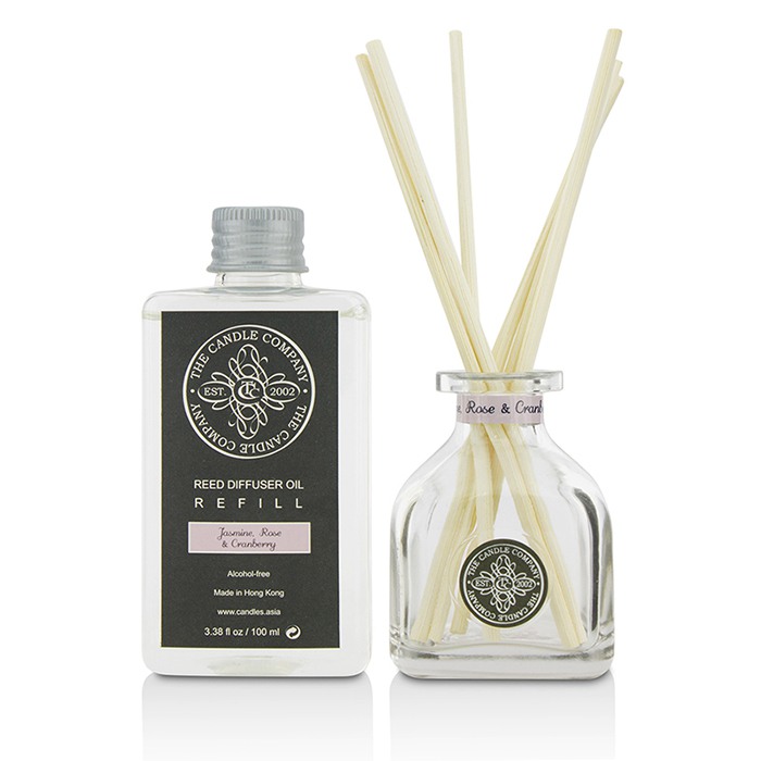 The Candle Company Reed Diffuser with Essential Oils - Jasmine, Rose & Cranberry 100ml/3.38ozProduct Thumbnail