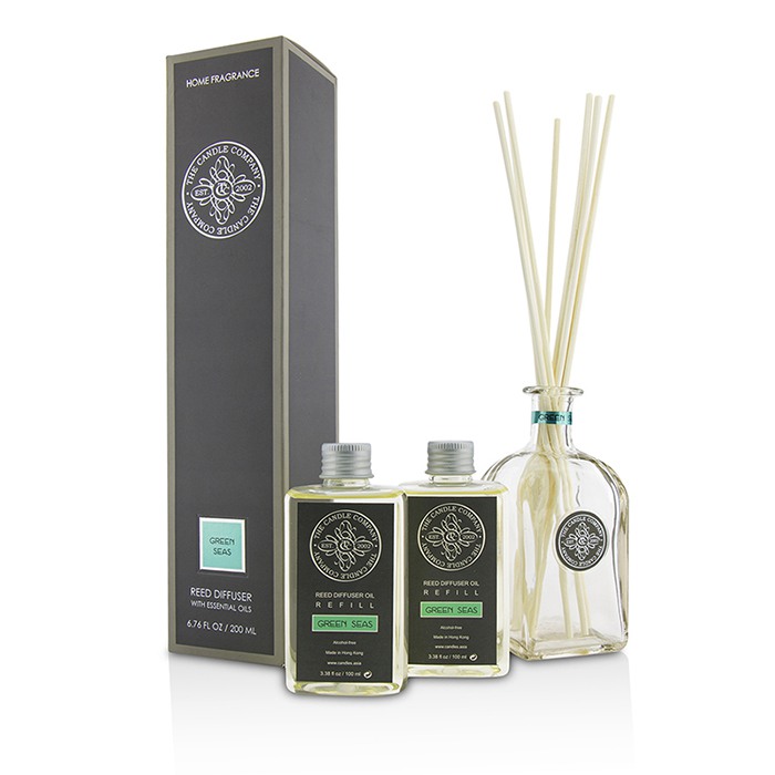 The Candle Company Reed Diffuser with Essential Oils - Green Seas 200ml/6.76ozProduct Thumbnail