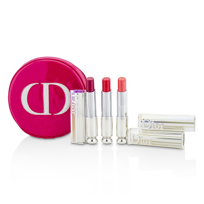 Christian Dior Dior Addict Hydra Gel Core Mirror Shine Lipstick Trio Set 3pcs+1caseProduct Thumbnail