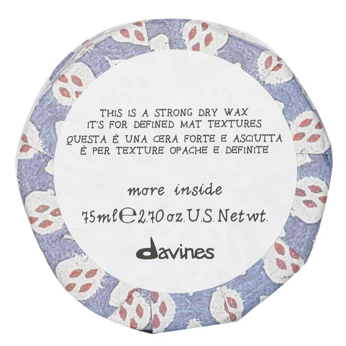 Davines More Inside This Is A Strong Dry Wax (For Defined Mat Textures) 75ml/2.69ozProduct Thumbnail
