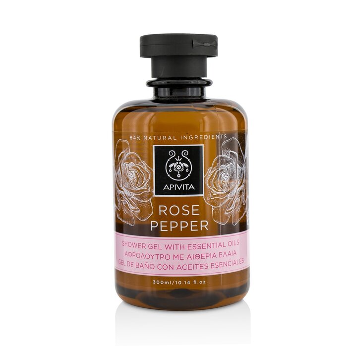 Apivita Rose Pepper Shower Gel with Essential Oils 300ml/10.14ozProduct Thumbnail