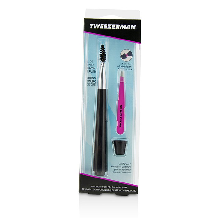 Tweezerman Hide Away Brow Brush With Mini Slant Tweezer Picture ColorProduct Thumbnail