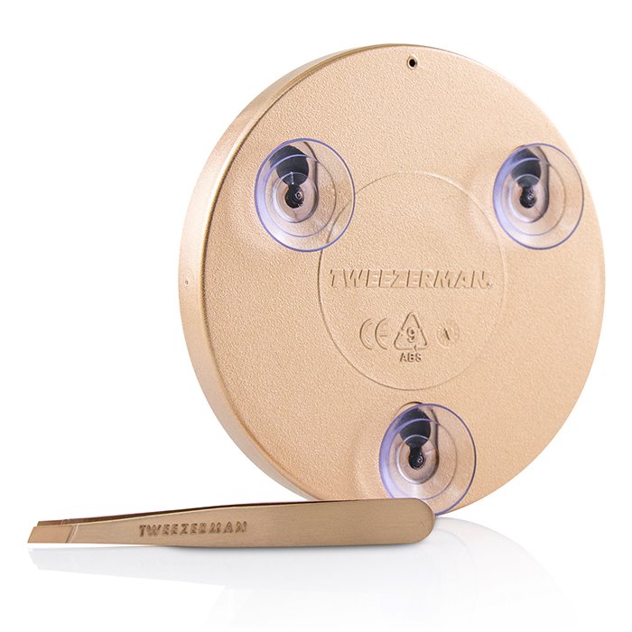 Tweezerman Rose Gold Mini Pinzas Inclinadas Y Espejo 10X Product Thumbnail