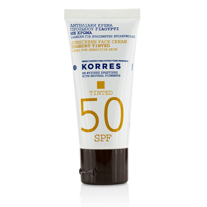 コレス Korres Yoghurt Tinted Sunscreen Face Cream SPF50 - Ideal For Sensitive Skin 50ml/1.69ozProduct Thumbnail